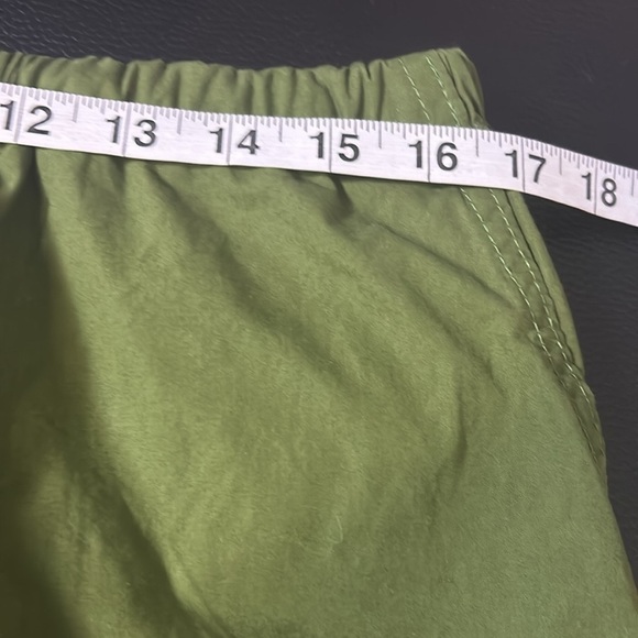 Anthropologie Pilcro Pull On Parachute Pants Dark Green Pockets Sz L NEW - Picture 15 of 16